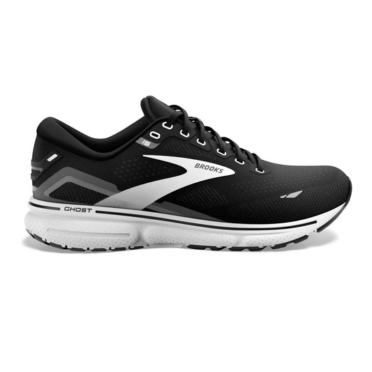 Men's Brooks Ghost 15, Black/Blackened Pearl/White, 14 D Medium - Skoutley Outdoors LLC