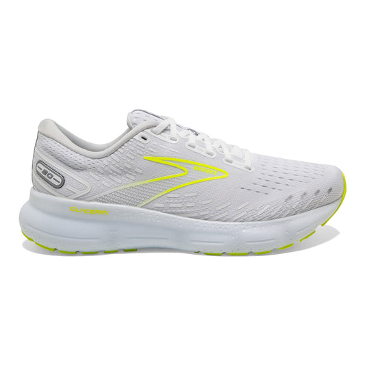 Men's Brooks Glycerin 20, White/Nightlife, 7.5 D Medium - Skoutley Outdoors LLC