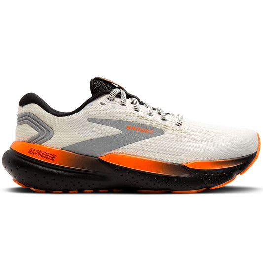 Men's Brooks Glycerin 21, Ecru/Orange/Black, 7.5 D Medium - Skoutley Outdoors LLC