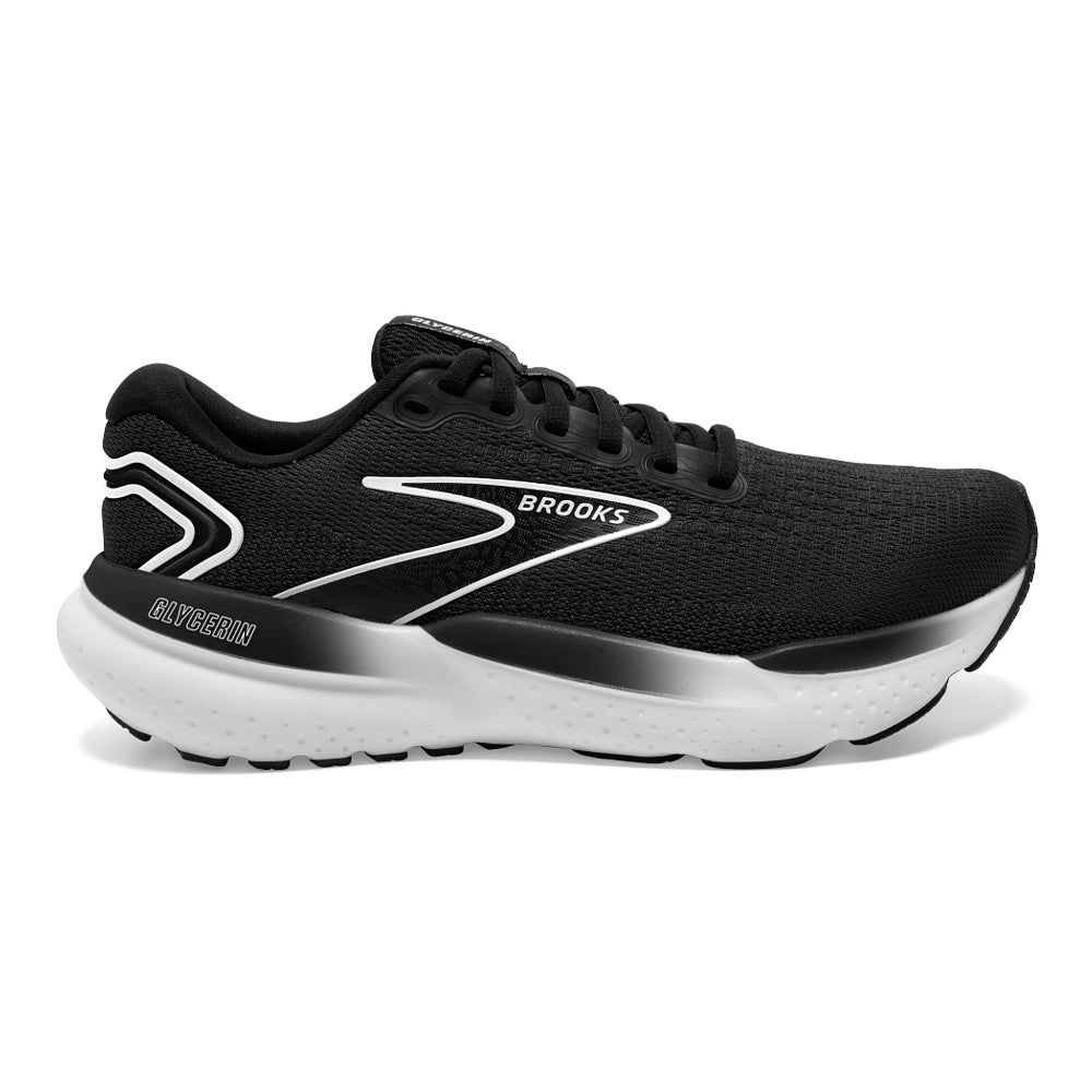 Men's Brooks Glycerin 21, Black/Grey/White, 12 2E Wide - Skoutley Outdoors LLC
