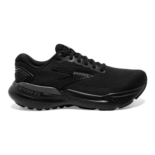Men's Brooks Glycerin GTS 21, Black/Black/Ebony, 9 2E Wide - Skoutley Outdoors LLC