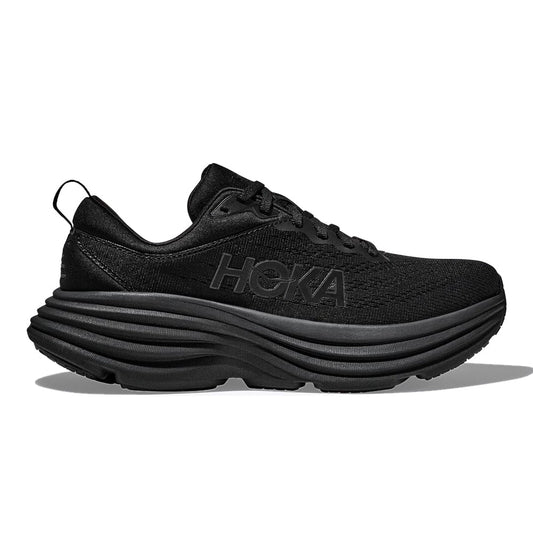 Men's Hoka Bondi 8, Black/Black, 10.5 D Medium - Skoutley Outdoors LLC