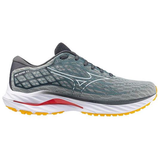 Men's Mizuno Wave Inspire 20, Abyss-White, 7 D Medium - Skoutley Outdoors LLC