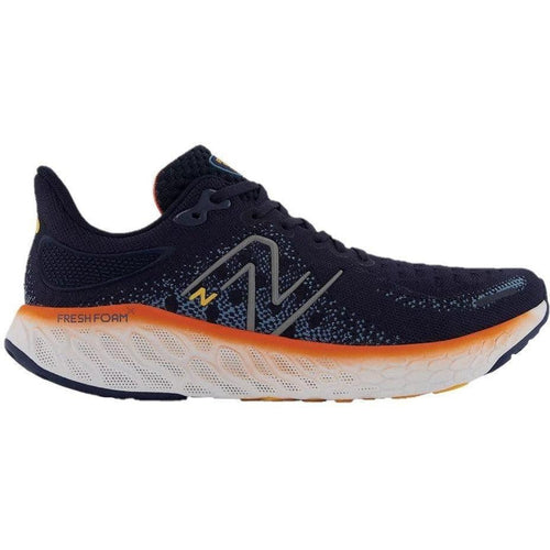 Men's New Balance Fresh Foam X 1080v12, Eclipse/Vibrant Orange, 11.5 D Medium - Skoutley Outdoors LLC