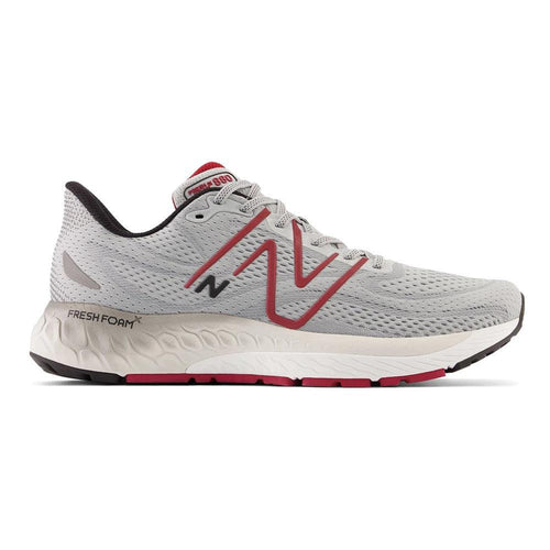 Men's New Balance Fresh Foam X 880v13, Aluminum Grey/Crimson, 7.5 D Medium - Skoutley Outdoors LLC