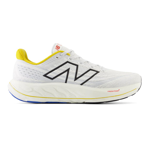 Men's New Balance Fresh Foam Vongo v6, White/Ginger Lemon, 8 2E Wide - Skoutley Outdoors LLC
