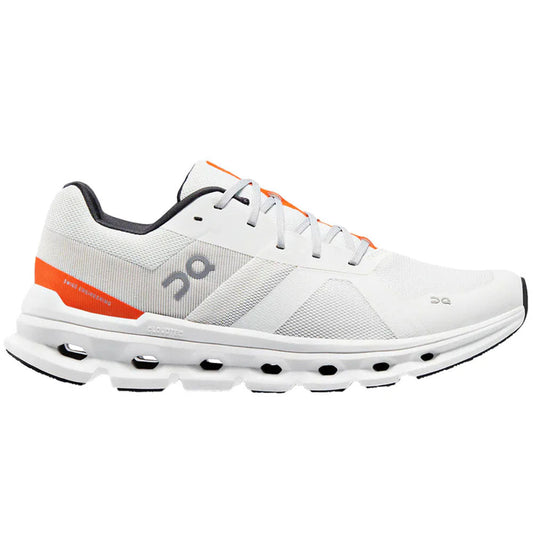 Men's On Cloudrunner, Undyed-White/Flame, 13 D Medium - Skoutley Outdoors LLC
