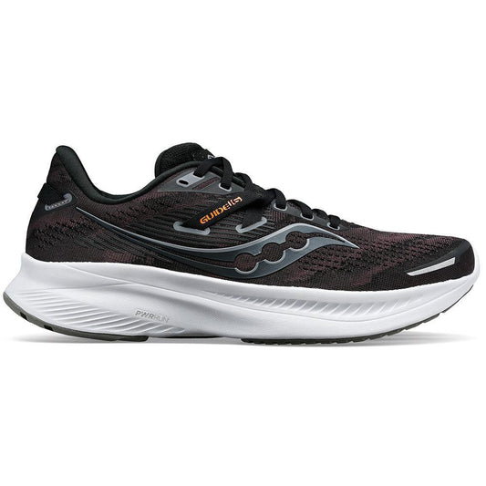 Men's Saucony Guide 16, Black/White, 12 D Medium - Skoutley Outdoors LLC