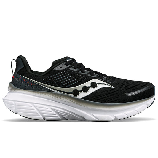 Men's Saucony Guide 17, Black/Shadow, 7 D Medium - Skoutley Outdoors LLC