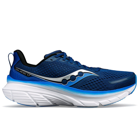 Men's Saucony Guide 17, Navy/Cobalt, 8 D Medium - Skoutley Outdoors LLC