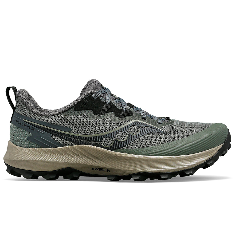 Men's Saucony Peregrine 14, Bough/Shadow, 8 D Medium - Skoutley Outdoors LLC