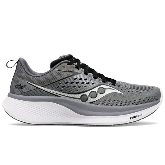 Men's Saucony Ride 17, Cinder/Black, 12.5 D Medium - Skoutley Outdoors LLC
