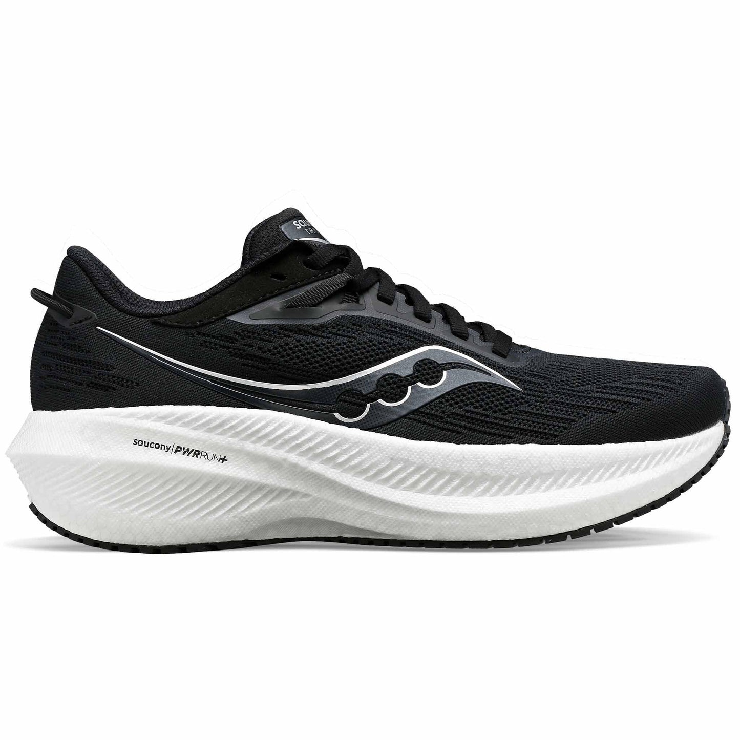 Men's Saucony Triumph 21, Black/White, 11.5 2E Wide - Skoutley Outdoors LLC