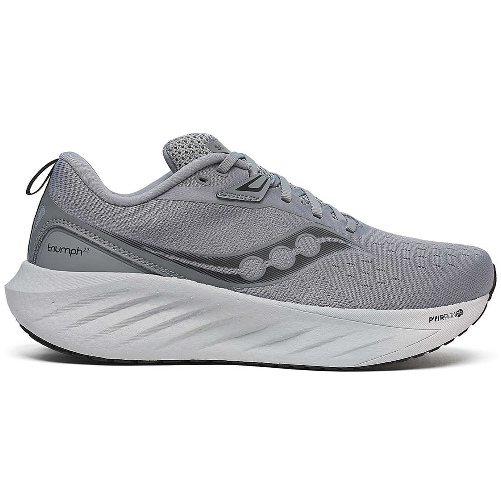 Men's Saucony Triumph 22, Flint/Black, 15 2E Wide - Skoutley Outdoors LLC