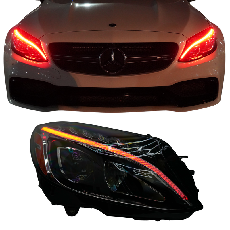 Load image into Gallery viewer, Mercedes Benz C-Class RGBW Multicolor DRL Boards (2015-2023)
