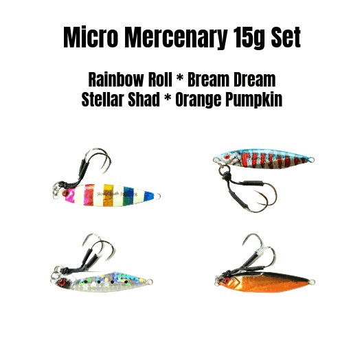Load image into Gallery viewer, Mercenary Micro Slow Pitch Jig – 4-Pack – 10g &amp; 15g
