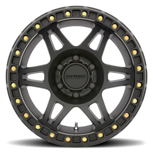 Method MR106 Beadlock 17x9 -44mm Offset 8x6.5 130.81mm CB Matte Black w/BH-H36125 Wheel