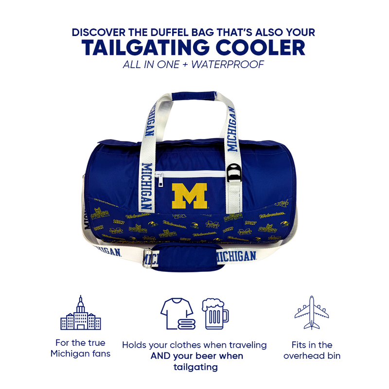 Load image into Gallery viewer, University of Michigan Duffel Cooler
