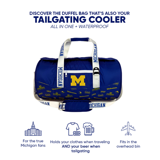 University of Michigan Duffel Cooler