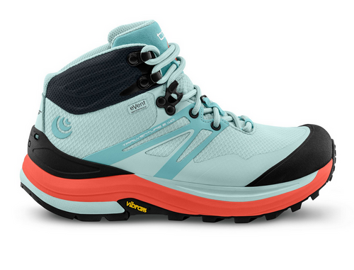 Women's Topo Athletic Trailventure 2 WP, Ice/Coral, 6 B Medium - Skoutley Outdoors LLC