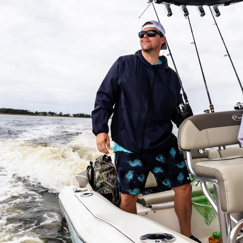 Load image into Gallery viewer, Midnight Palms - Waterproof Swim Shorts With A Waterproof Pocket
