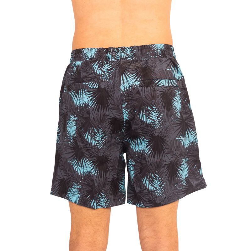 Load image into Gallery viewer, Midnight Palms - Waterproof Swim Shorts With A Waterproof Pocket

