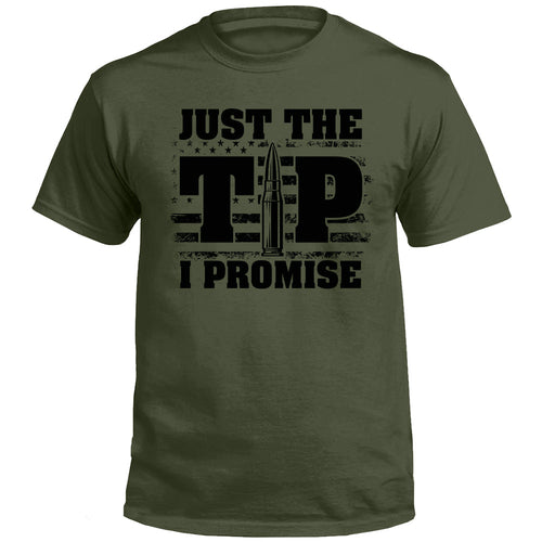 Just The Tip I Promise Flag (Front Print)