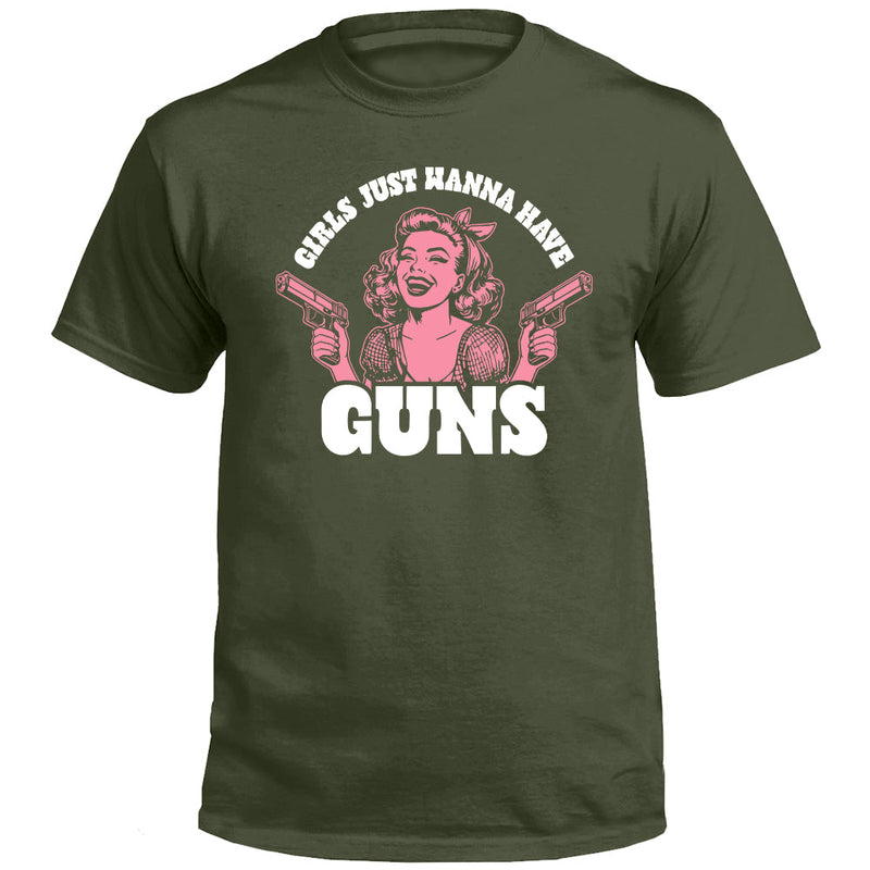Load image into Gallery viewer, Girls Just Wanna Have Guns (Front Print)
