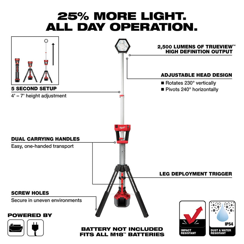 Load image into Gallery viewer, Milwaukee 2131-20 M18™ ROCKET™ Dual Power Tower Light
