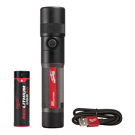 Load image into Gallery viewer, Milwaukee 2161-21 Redlithium™ USB 1100L Twist Focus Flashlight
