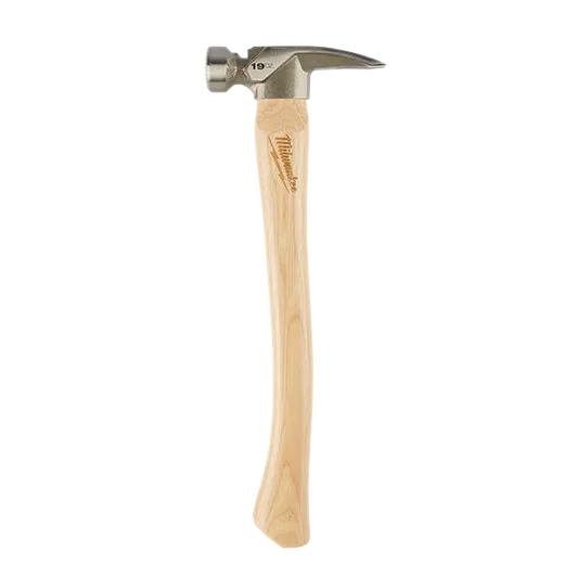 Load image into Gallery viewer, Milwaukee 48-22-9419 19oz Milled Face Hickory Handle Framing Hammer
