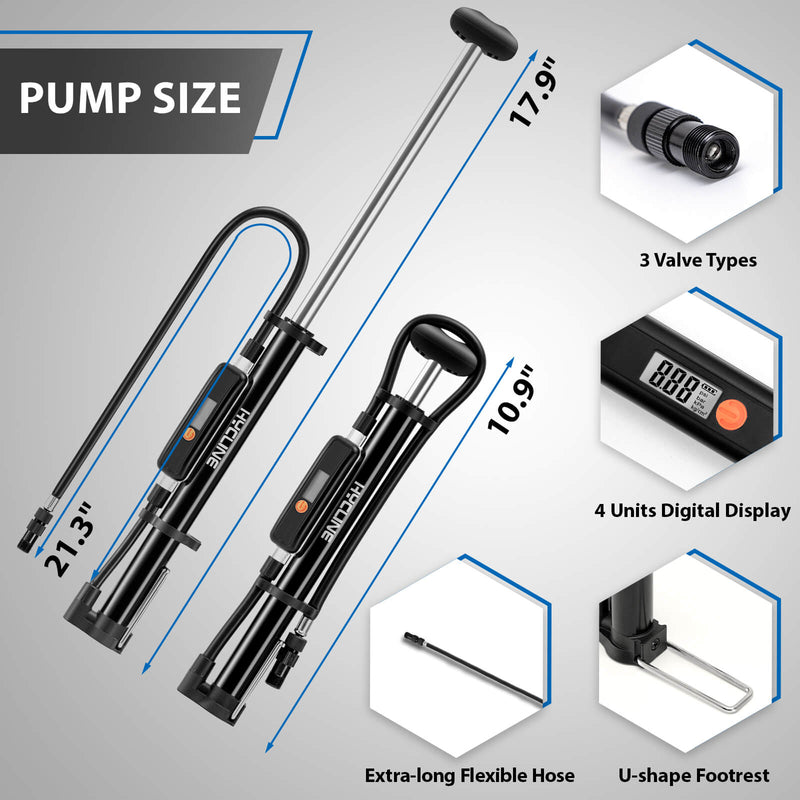 Load image into Gallery viewer, Mege2 140 PSI Portable Bike Pump
