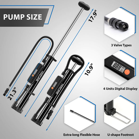 Mege2 140 PSI Portable Bike Pump