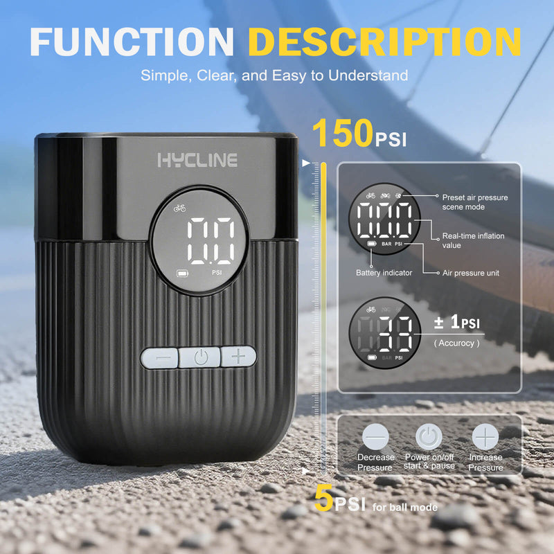 Load image into Gallery viewer, [On Clearance!] Hycline E-Mini Bike Pump
