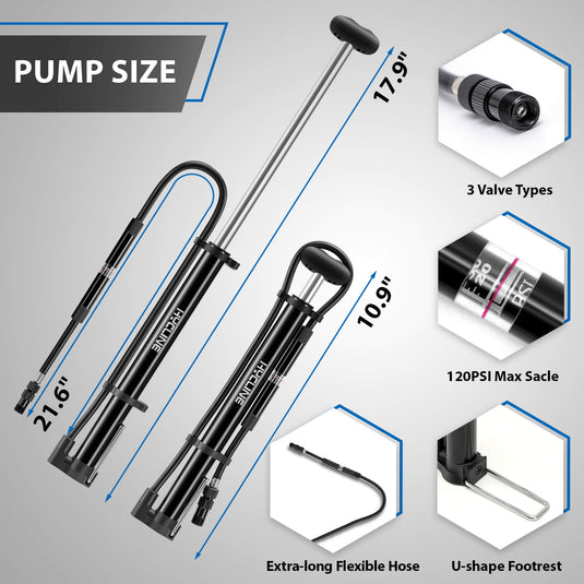 Mege2 140 PSI Portable Bike Pump