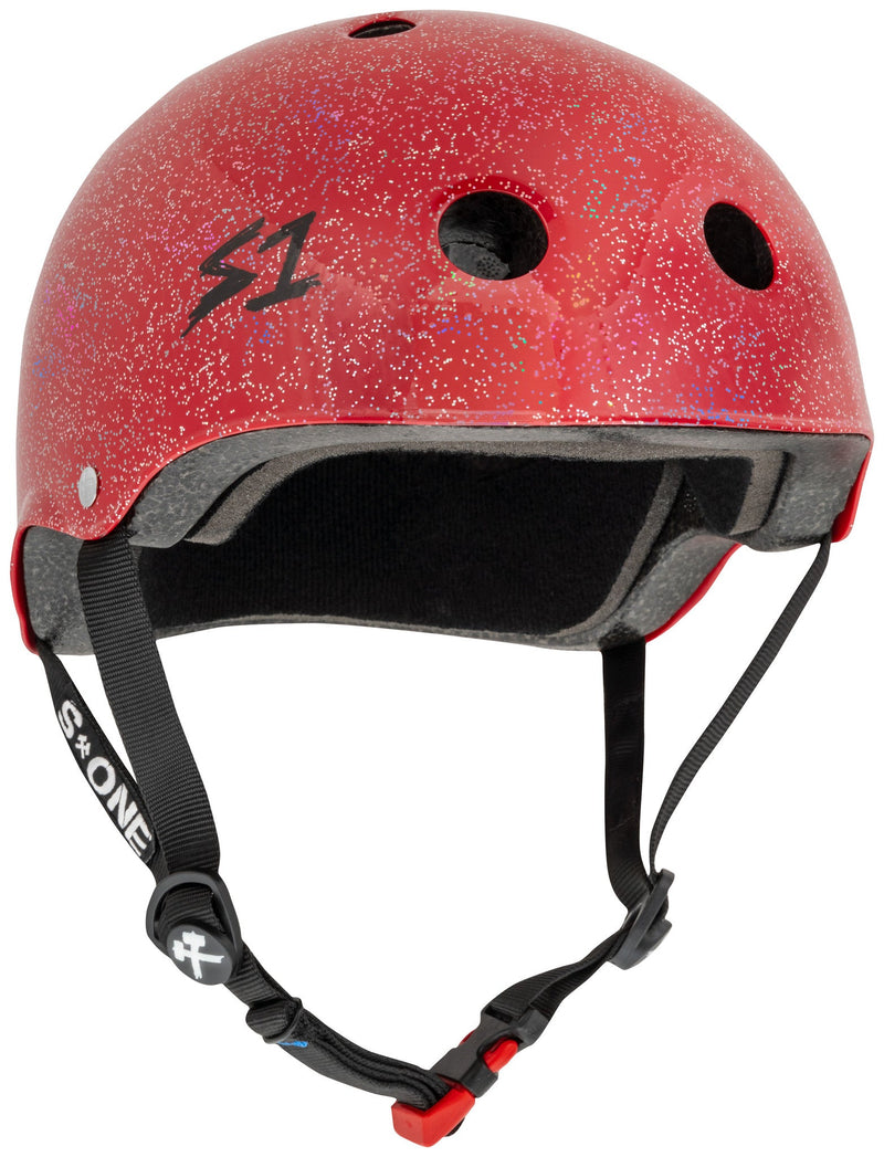 Load image into Gallery viewer, S1 Mini Lifer Helmet - Red Gloss Glitter
