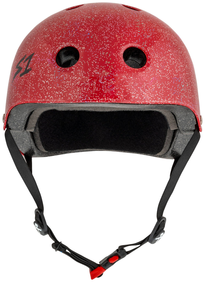 Load image into Gallery viewer, S1 Mini Lifer Helmet - Red Gloss Glitter
