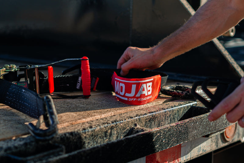 Load image into Gallery viewer, 2&quot; x 10&#39; Ratchet Tie-Down (Closed hook) and 2&#39;&#39; x 39&#39;&#39; Axle Tie-Down Set (Pack of 4) (Lifetime Warranty)
