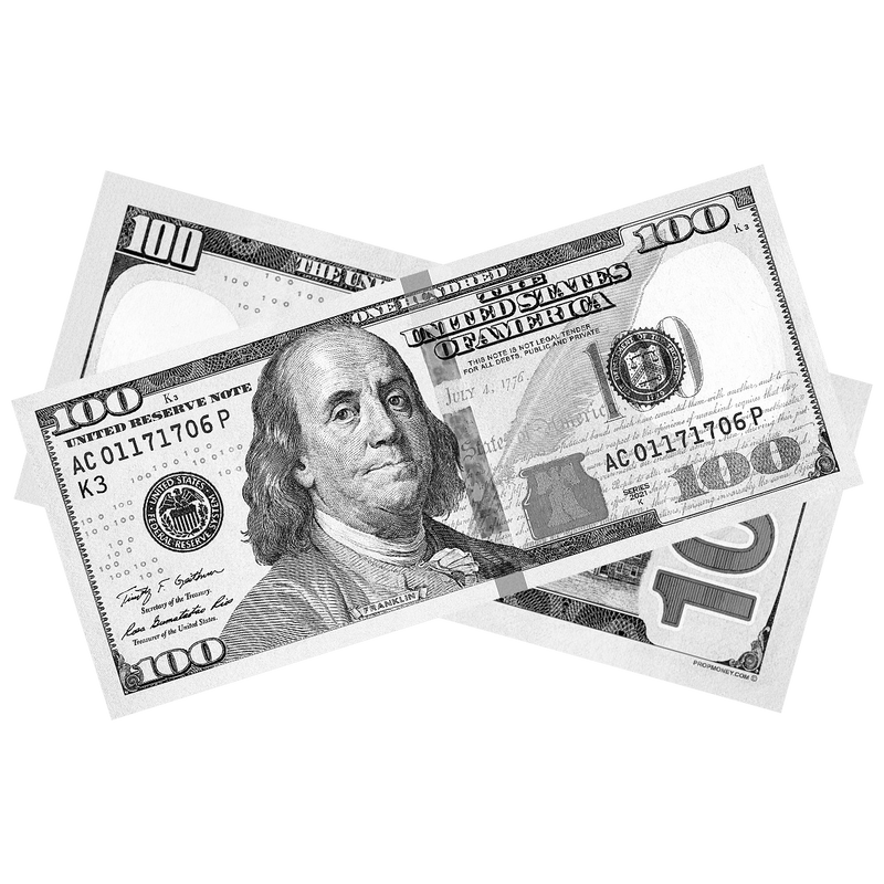 Load image into Gallery viewer, 100x $100 New Series Monochrome Gray Bills
