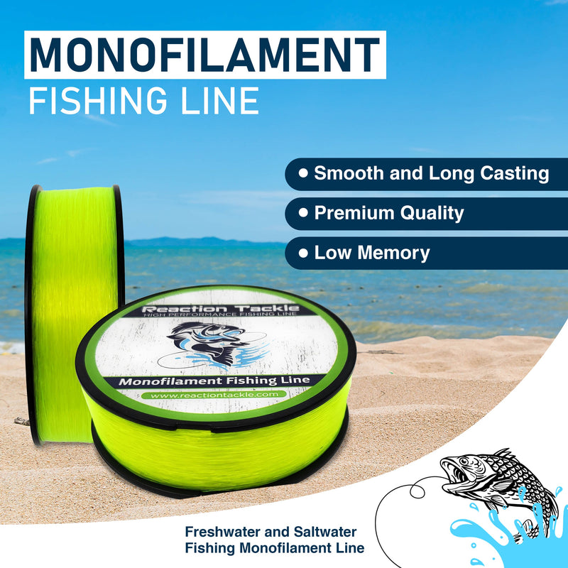 Load image into Gallery viewer, Reaction Tackle Nylon Monofilament Fishing Line 350-yard Spools
