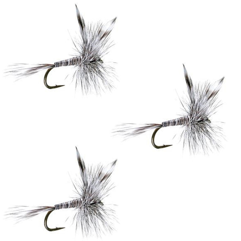 Load image into Gallery viewer, 3 Pack Mosquito Classic Trout Dry Fly Fishing Flies - Hook Size 18
