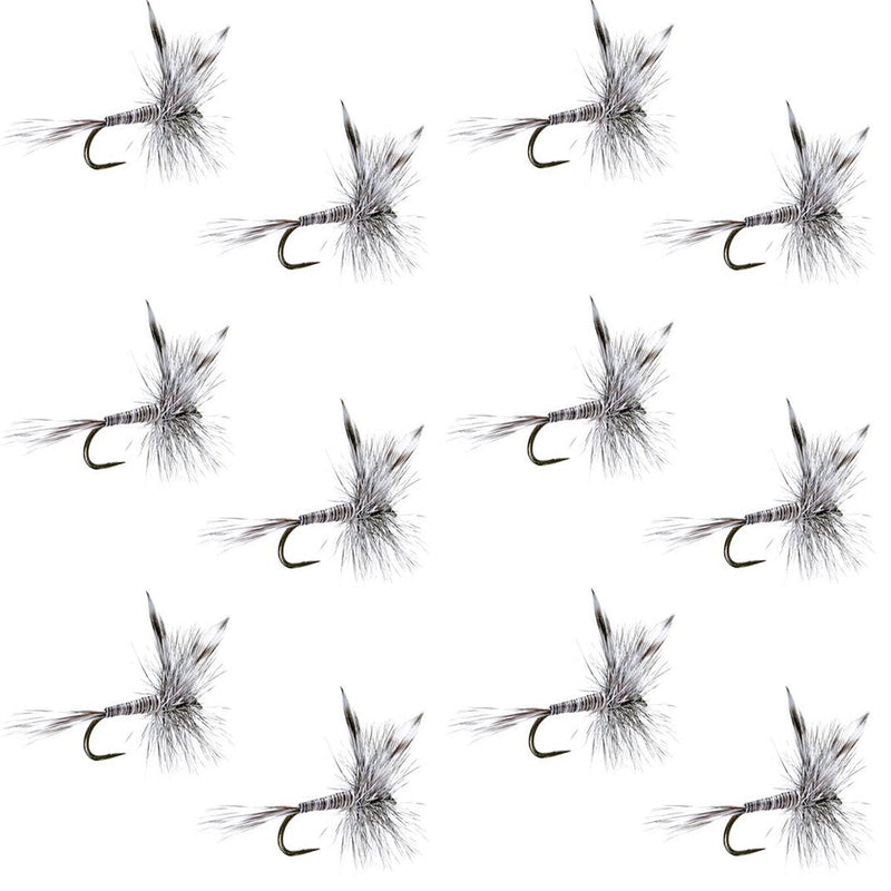 Load image into Gallery viewer, Barbless Mosquito Classic Trout Dry Fly Fishing 1 Dozen Flies - Hook Size 18
