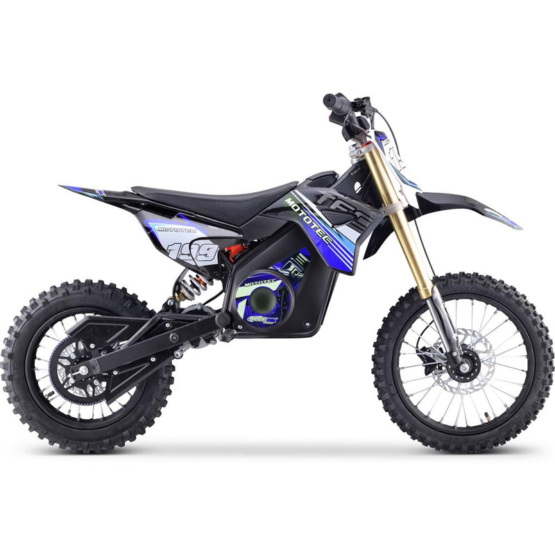 Load image into Gallery viewer, MotoTec 48v Pro Electric Dirt Bike 1600w Lithium Blue
