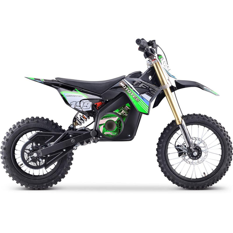 Load image into Gallery viewer, MotoTec 48v Pro Electric Dirt Bike 1600w Lithium Green
