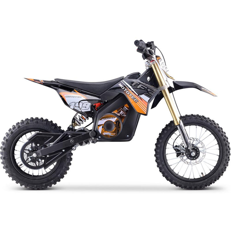 Load image into Gallery viewer, Orange MotoTec 48v Pro Electric Dirt Bike 1600w Lithium
