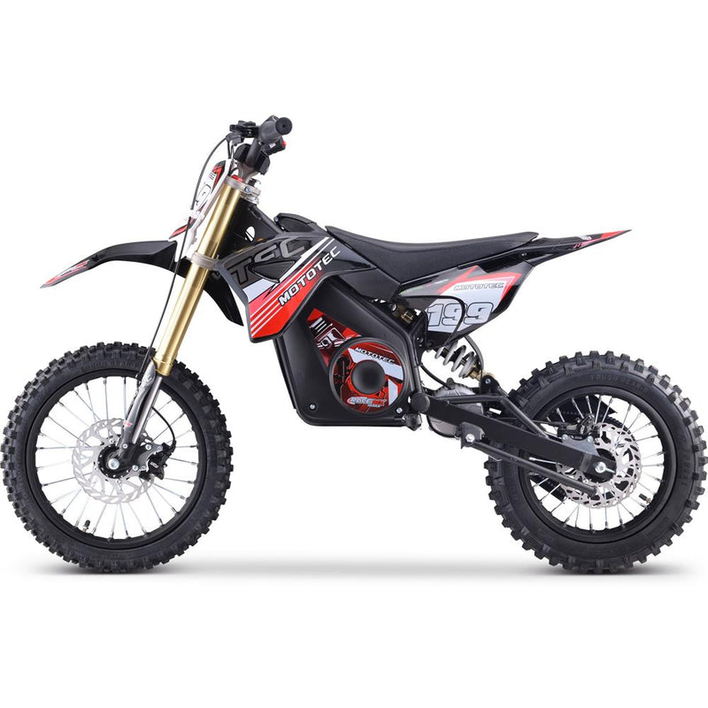 Load image into Gallery viewer, MotoTec 48v Pro Electric Dirt Bike 1600w Lithium Red
