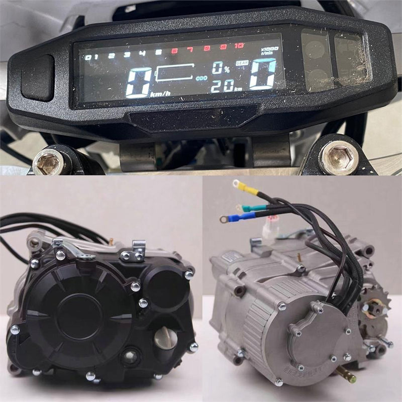 Load image into Gallery viewer, MotoTec Venom 72v 12000w Electric Dirt Bike White
