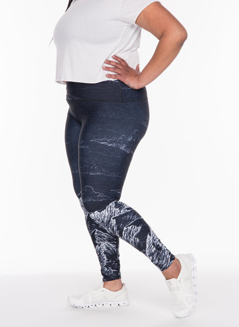 Load image into Gallery viewer, Yoga Pants Mountain Sketch
