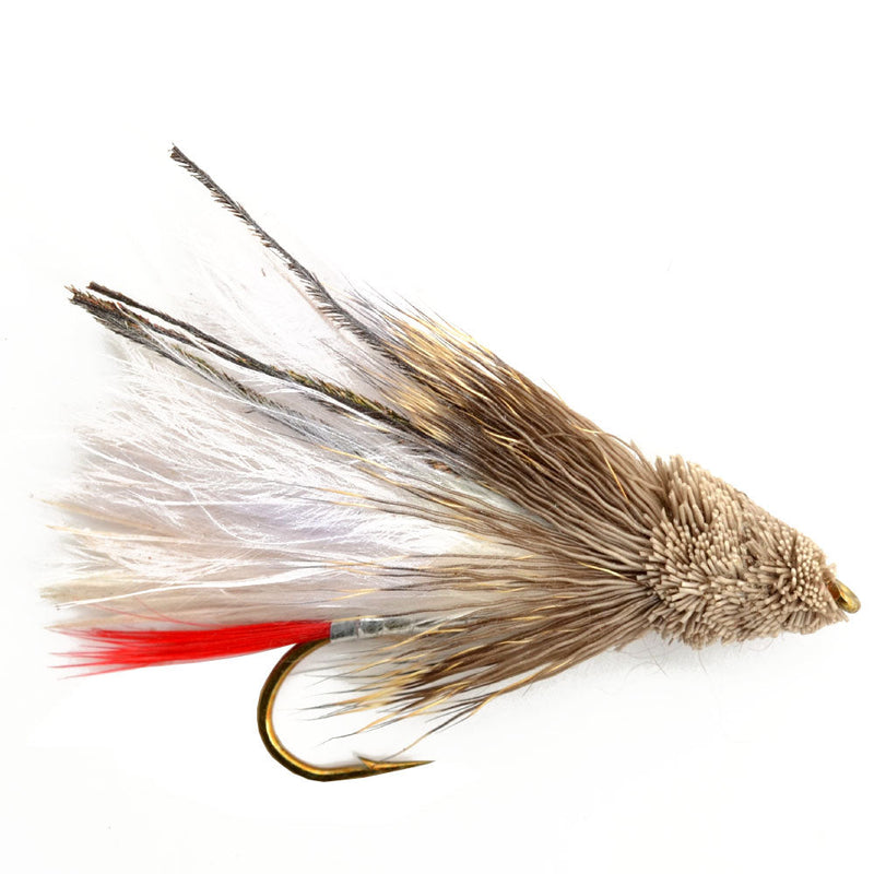 Load image into Gallery viewer, White Marabou Muddler Minnow Streamer Fly - 4 Flies Size 8
