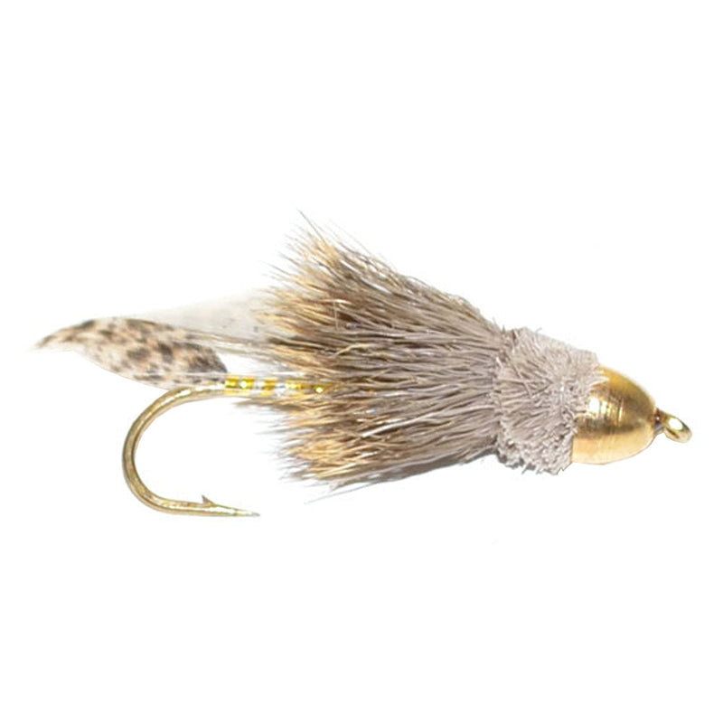 Load image into Gallery viewer, Cone Head Muddler Minnow Trout and Bass Streamer Fly - 6 Flies Size 2
